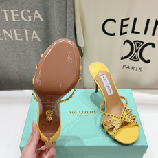 高版本出厂 拖鞋「ᴀqᴜᴀᴢᴢᴜʀᴀ」AQUAZZURA/菠萝F072 2026ss夏季新款水钻高跟拖鞋 高版本出厂 拖鞋「ᴀqᴜᴀᴢᴢᴜʀᴀ」AQUAZZURA/菠萝F072 2026ss夏季新款水钻高跟拖鞋