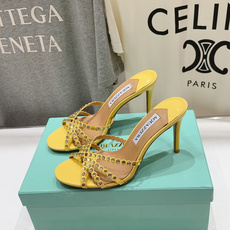 高版本出厂 拖鞋「ᴀqᴜᴀᴢᴢᴜʀᴀ」AQUAZZURA/菠萝F072 2026ss夏季新款水钻高跟拖鞋 高版本出厂 拖鞋「ᴀqᴜᴀᴢᴢᴜʀᴀ」AQUAZZURA/菠萝F072 2026ss夏季新款水钻高跟拖鞋