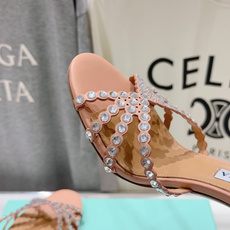 高版本出厂 拖鞋「ᴀqᴜᴀᴢᴢᴜʀᴀ」AQUAZZURA/菠萝F072 2026ss夏季新款水钻高跟拖鞋 高版本出厂 拖鞋「ᴀqᴜᴀᴢᴢᴜʀᴀ」AQUAZZURA/菠萝F072 2026ss夏季新款水钻高跟拖鞋