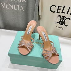高版本出厂 拖鞋「ᴀqᴜᴀᴢᴢᴜʀᴀ」AQUAZZURA/菠萝F072 2026ss夏季新款水钻高跟拖鞋 高版本出厂 拖鞋「ᴀqᴜᴀᴢᴢᴜʀᴀ」AQUAZZURA/菠萝F072 2026ss夏季新款水钻高跟拖鞋