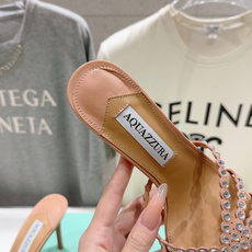 高版本出厂 拖鞋「ᴀqᴜᴀᴢᴢᴜʀᴀ」AQUAZZURA/菠萝F072 2026ss夏季新款水钻高跟拖鞋 高版本出厂 拖鞋「ᴀqᴜᴀᴢᴢᴜʀᴀ」AQUAZZURA/菠萝F072 2026ss夏季新款水钻高跟拖鞋