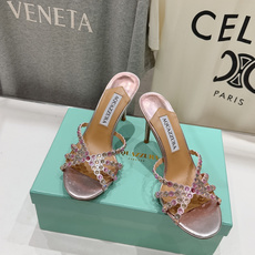 高版本出厂 拖鞋「ᴀqᴜᴀᴢᴢᴜʀᴀ」AQUAZZURA/菠萝F072 2026ss夏季新款水钻高跟拖鞋 高版本出厂 拖鞋「ᴀqᴜᴀᴢᴢᴜʀᴀ」AQUAZZURA/菠萝F072 2026ss夏季新款水钻高跟拖鞋