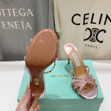 高版本出厂 拖鞋「ᴀqᴜᴀᴢᴢᴜʀᴀ」AQUAZZURA/菠萝F072 2026ss夏季新款水钻高跟拖鞋 高版本出厂 拖鞋「ᴀqᴜᴀᴢᴢᴜʀᴀ」AQUAZZURA/菠萝F072 2026ss夏季新款水钻高跟拖鞋