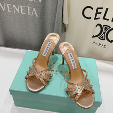 高版本出厂 拖鞋「ᴀqᴜᴀᴢᴢᴜʀᴀ」AQUAZZURA/菠萝F072 2026ss夏季新款水钻高跟拖鞋 高版本出厂 拖鞋「ᴀqᴜᴀᴢᴢᴜʀᴀ」AQUAZZURA/菠萝F072 2026ss夏季新款水钻高跟拖鞋