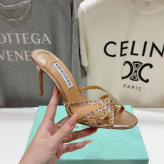 高版本出厂 拖鞋「ᴀqᴜᴀᴢᴢᴜʀᴀ」AQUAZZURA/菠萝F072 2026ss夏季新款水钻高跟拖鞋 高版本出厂 拖鞋「ᴀqᴜᴀᴢᴢᴜʀᴀ」AQUAZZURA/菠萝F072 2026ss夏季新款水钻高跟拖鞋