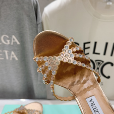 高版本出厂 拖鞋「ᴀqᴜᴀᴢᴢᴜʀᴀ」AQUAZZURA/菠萝F072 2026ss夏季新款水钻高跟拖鞋 高版本出厂 拖鞋「ᴀqᴜᴀᴢᴢᴜʀᴀ」AQUAZZURA/菠萝F072 2026ss夏季新款水钻高跟拖鞋