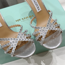 高版本出厂 拖鞋「ᴀqᴜᴀᴢᴢᴜʀᴀ」AQUAZZURA/菠萝F072 2026ss夏季新款水钻高跟拖鞋 高版本出厂 拖鞋「ᴀqᴜᴀᴢᴢᴜʀᴀ」AQUAZZURA/菠萝F072 2026ss夏季新款水钻高跟拖鞋