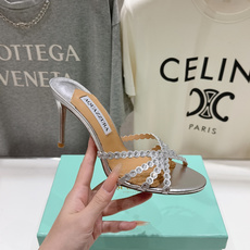 高版本出厂 拖鞋「ᴀqᴜᴀᴢᴢᴜʀᴀ」AQUAZZURA/菠萝F072 2026ss夏季新款水钻高跟拖鞋 高版本出厂 拖鞋「ᴀqᴜᴀᴢᴢᴜʀᴀ」AQUAZZURA/菠萝F072 2026ss夏季新款水钻高跟拖鞋