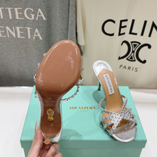 高版本出厂 拖鞋「ᴀqᴜᴀᴢᴢᴜʀᴀ」AQUAZZURA/菠萝F072 2026ss夏季新款水钻高跟拖鞋 高版本出厂 拖鞋「ᴀqᴜᴀᴢᴢᴜʀᴀ」AQUAZZURA/菠萝F072 2026ss夏季新款水钻高跟拖鞋