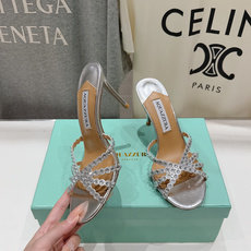 高版本出厂 拖鞋「ᴀqᴜᴀᴢᴢᴜʀᴀ」AQUAZZURA/菠萝F072 2026ss夏季新款水钻高跟拖鞋 高版本出厂 拖鞋「ᴀqᴜᴀᴢᴢᴜʀᴀ」AQUAZZURA/菠萝F072 2026ss夏季新款水钻高跟拖鞋