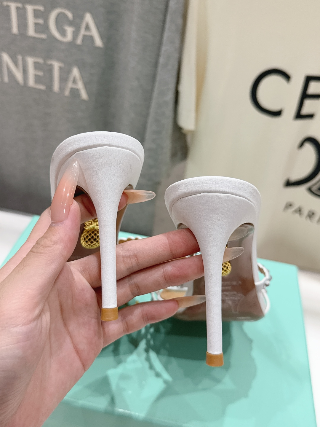 高版本出厂 拖鞋「ᴀqᴜᴀᴢᴢᴜʀᴀ」AQUAZZURA/菠萝F072 2026ss夏季新款水钻高跟拖鞋