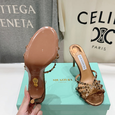 高版本出厂 拖鞋「ᴀqᴜᴀᴢᴢᴜʀᴀ」AQUAZZURA/菠萝F072 2026ss夏季新款水钻高跟拖鞋 高版本出厂 拖鞋「ᴀqᴜᴀᴢᴢᴜʀᴀ」AQUAZZURA/菠萝F072 2026ss夏季新款水钻高跟拖鞋
