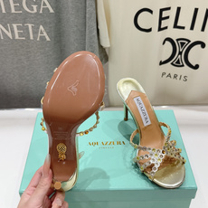 高版本出厂 拖鞋「ᴀqᴜᴀᴢᴢᴜʀᴀ」AQUAZZURA/菠萝F072 2026ss夏季新款水钻高跟拖鞋 高版本出厂 拖鞋「ᴀqᴜᴀᴢᴢᴜʀᴀ」AQUAZZURA/菠萝F072 2026ss夏季新款水钻高跟拖鞋