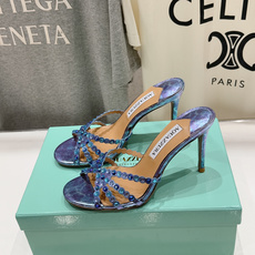 高版本出厂 拖鞋「ᴀqᴜᴀᴢᴢᴜʀᴀ」AQUAZZURA/菠萝F072 2026ss夏季新款水钻高跟拖鞋 高版本出厂 拖鞋「ᴀqᴜᴀᴢᴢᴜʀᴀ」AQUAZZURA/菠萝F072 2026ss夏季新款水钻高跟拖鞋