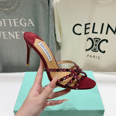 高版本出厂 拖鞋「ᴀqᴜᴀᴢᴢᴜʀᴀ」AQUAZZURA/菠萝F072 2026ss夏季新款水钻高跟拖鞋 高版本出厂 拖鞋「ᴀqᴜᴀᴢᴢᴜʀᴀ」AQUAZZURA/菠萝F072 2026ss夏季新款水钻高跟拖鞋