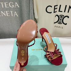 高版本出厂 拖鞋「ᴀqᴜᴀᴢᴢᴜʀᴀ」AQUAZZURA/菠萝F072 2026ss夏季新款水钻高跟拖鞋 高版本出厂 拖鞋「ᴀqᴜᴀᴢᴢᴜʀᴀ」AQUAZZURA/菠萝F072 2026ss夏季新款水钻高跟拖鞋