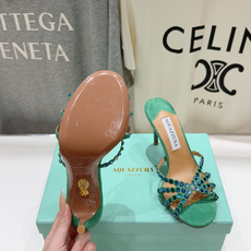 高版本出厂 拖鞋「ᴀqᴜᴀᴢᴢᴜʀᴀ」AQUAZZURA/菠萝F072 2026ss夏季新款水钻高跟拖鞋 高版本出厂 拖鞋「ᴀqᴜᴀᴢᴢᴜʀᴀ」AQUAZZURA/菠萝F072 2026ss夏季新款水钻高跟拖鞋