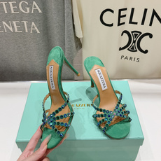 高版本出厂 拖鞋「ᴀqᴜᴀᴢᴢᴜʀᴀ」AQUAZZURA/菠萝F072 2026ss夏季新款水钻高跟拖鞋 高版本出厂 拖鞋「ᴀqᴜᴀᴢᴢᴜʀᴀ」AQUAZZURA/菠萝F072 2026ss夏季新款水钻高跟拖鞋