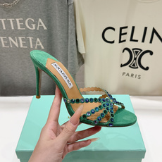 高版本出厂 拖鞋「ᴀqᴜᴀᴢᴢᴜʀᴀ」AQUAZZURA/菠萝F072 2026ss夏季新款水钻高跟拖鞋 高版本出厂 拖鞋「ᴀqᴜᴀᴢᴢᴜʀᴀ」AQUAZZURA/菠萝F072 2026ss夏季新款水钻高跟拖鞋