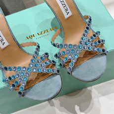 高版本出厂 拖鞋「ᴀqᴜᴀᴢᴢᴜʀᴀ」AQUAZZURA/菠萝F072 2026ss夏季新款水钻高跟拖鞋 高版本出厂 拖鞋「ᴀqᴜᴀᴢᴢᴜʀᴀ」AQUAZZURA/菠萝F072 2026ss夏季新款水钻高跟拖鞋