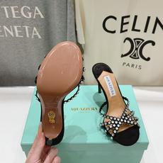高版本出厂 拖鞋「ᴀqᴜᴀᴢᴢᴜʀᴀ」AQUAZZURA/菠萝F072 2026ss夏季新款水钻高跟拖鞋 高版本出厂 拖鞋「ᴀqᴜᴀᴢᴢᴜʀᴀ」AQUAZZURA/菠萝F072 2026ss夏季新款水钻高跟拖鞋