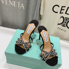 高版本出厂 拖鞋「ᴀqᴜᴀᴢᴢᴜʀᴀ」AQUAZZURA/菠萝F072 2026ss夏季新款水钻高跟拖鞋 高版本出厂 拖鞋「ᴀqᴜᴀᴢᴢᴜʀᴀ」AQUAZZURA/菠萝F072 2026ss夏季新款水钻高跟拖鞋