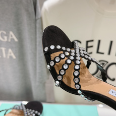 高版本出厂 拖鞋「ᴀqᴜᴀᴢᴢᴜʀᴀ」AQUAZZURA/菠萝F072 2026ss夏季新款水钻高跟拖鞋 高版本出厂 拖鞋「ᴀqᴜᴀᴢᴢᴜʀᴀ」AQUAZZURA/菠萝F072 2026ss夏季新款水钻高跟拖鞋