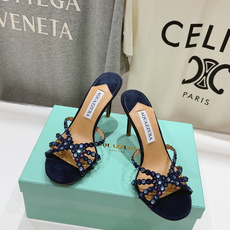 高版本出厂 拖鞋「ᴀqᴜᴀᴢᴢᴜʀᴀ」AQUAZZURA/菠萝F072 2026ss夏季新款水钻高跟拖鞋 高版本出厂 拖鞋「ᴀqᴜᴀᴢᴢᴜʀᴀ」AQUAZZURA/菠萝F072 2026ss夏季新款水钻高跟拖鞋