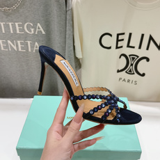 高版本出厂 拖鞋「ᴀqᴜᴀᴢᴢᴜʀᴀ」AQUAZZURA/菠萝F072 2026ss夏季新款水钻高跟拖鞋 高版本出厂 拖鞋「ᴀqᴜᴀᴢᴢᴜʀᴀ」AQUAZZURA/菠萝F072 2026ss夏季新款水钻高跟拖鞋
