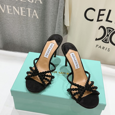 高版本出厂 拖鞋「ᴀqᴜᴀᴢᴢᴜʀᴀ」AQUAZZURA/菠萝F072 2026ss夏季新款水钻高跟拖鞋 高版本出厂 拖鞋「ᴀqᴜᴀᴢᴢᴜʀᴀ」AQUAZZURA/菠萝F072 2026ss夏季新款水钻高跟拖鞋