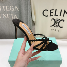 高版本出厂 拖鞋「ᴀqᴜᴀᴢᴢᴜʀᴀ」AQUAZZURA/菠萝F072 2026ss夏季新款水钻高跟拖鞋 高版本出厂 拖鞋「ᴀqᴜᴀᴢᴢᴜʀᴀ」AQUAZZURA/菠萝F072 2026ss夏季新款水钻高跟拖鞋