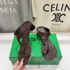 高版本出厂 Bottega Veneta/BV F065 2026ss夏季新款Parco Mule女士编织高跟夹脚拖鞋 高版本出厂 Bottega Veneta/BV F065 2026ss夏季新款Parco Mule女士编织高跟夹脚拖鞋