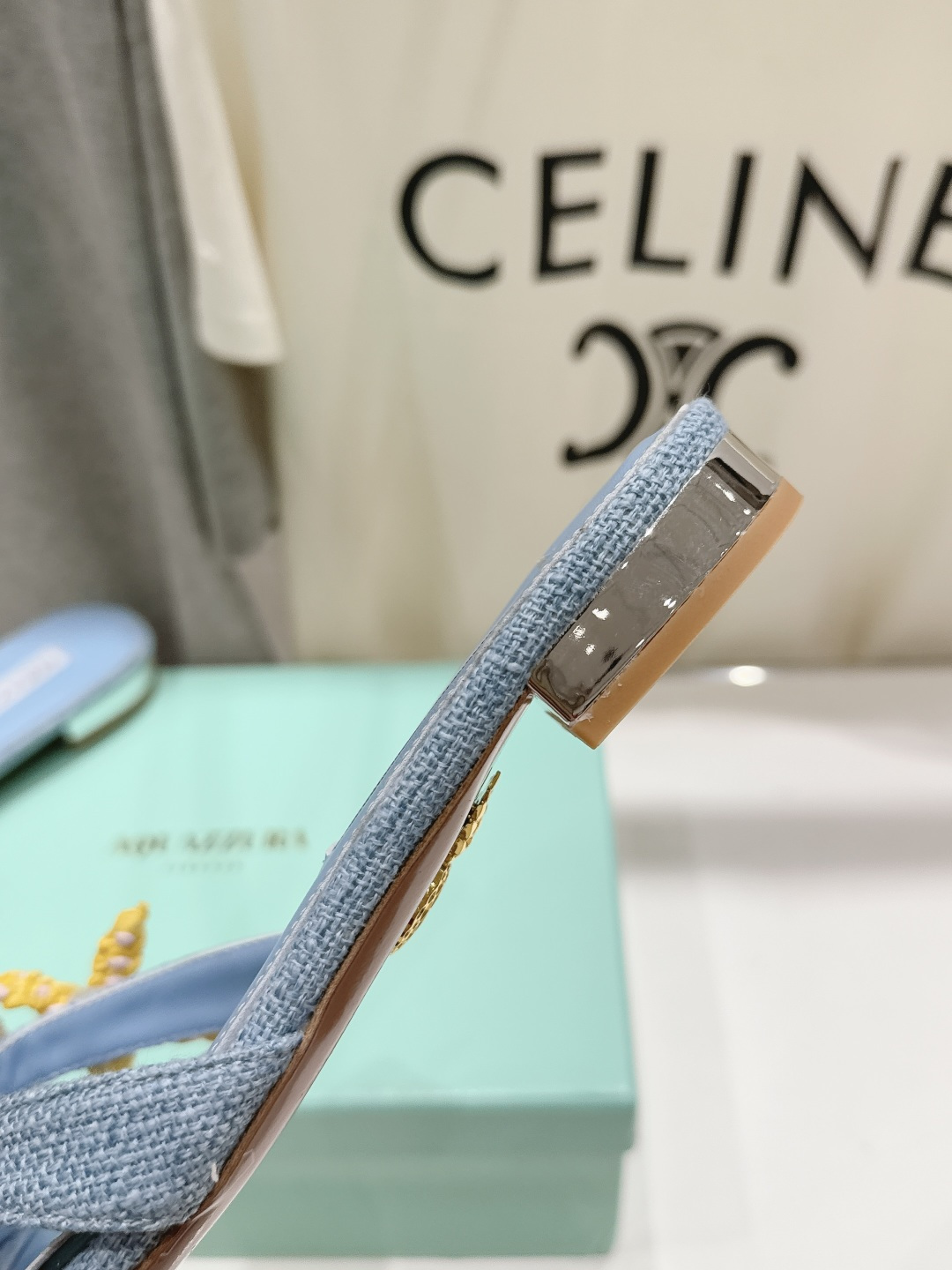 高版本出厂  「ᴀqᴜᴀᴢᴢᴜʀᴀ」AQUAZZURA/菠萝F072 2026ss夏季新款编织平底拖鞋 ________