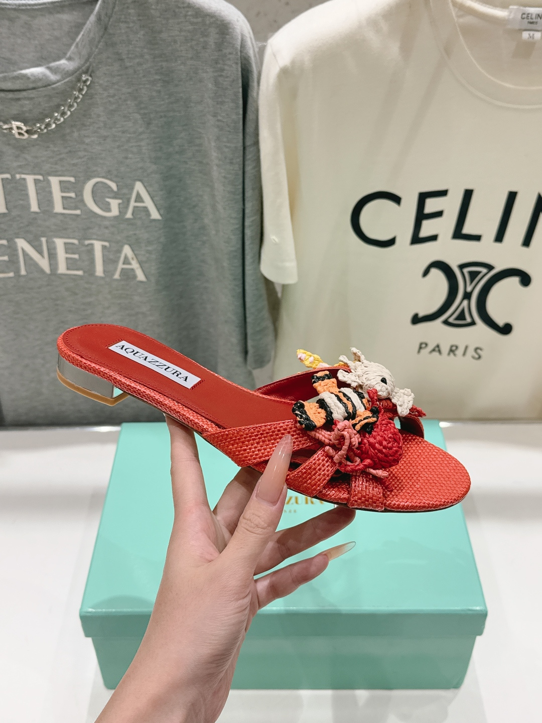 高版本出厂 「ᴀqᴜᴀᴢᴢᴜʀᴀ」AQUAZZURA/菠萝F072 2026ss夏季新款编织平底拖鞋 ________ 高版本出厂 「ᴀqᴜᴀᴢᴢᴜʀᴀ」AQUAZZURA/菠萝F072 2026ss夏季新款编织平底拖鞋 ________