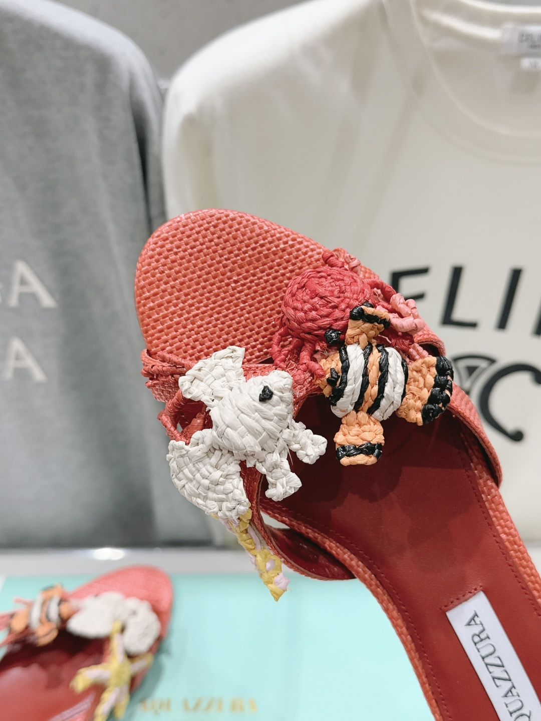 高版本出厂 「ᴀqᴜᴀᴢᴢᴜʀᴀ」AQUAZZURA/菠萝F072 2026ss夏季新款编织平底拖鞋 ________ 高版本出厂 「ᴀqᴜᴀᴢᴢᴜʀᴀ」AQUAZZURA/菠萝F072 2026ss夏季新款编织平底拖鞋 ________
