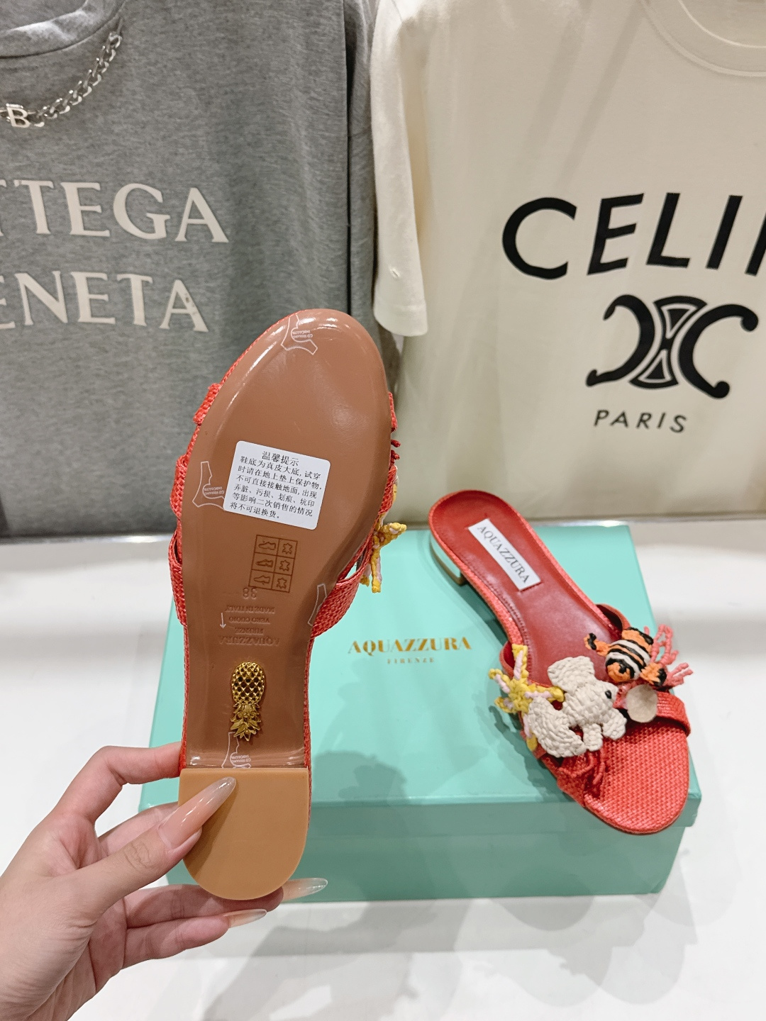 高版本出厂 「ᴀqᴜᴀᴢᴢᴜʀᴀ」AQUAZZURA/菠萝F072 2026ss夏季新款编织平底拖鞋 ________ 高版本出厂 「ᴀqᴜᴀᴢᴢᴜʀᴀ」AQUAZZURA/菠萝F072 2026ss夏季新款编织平底拖鞋 ________