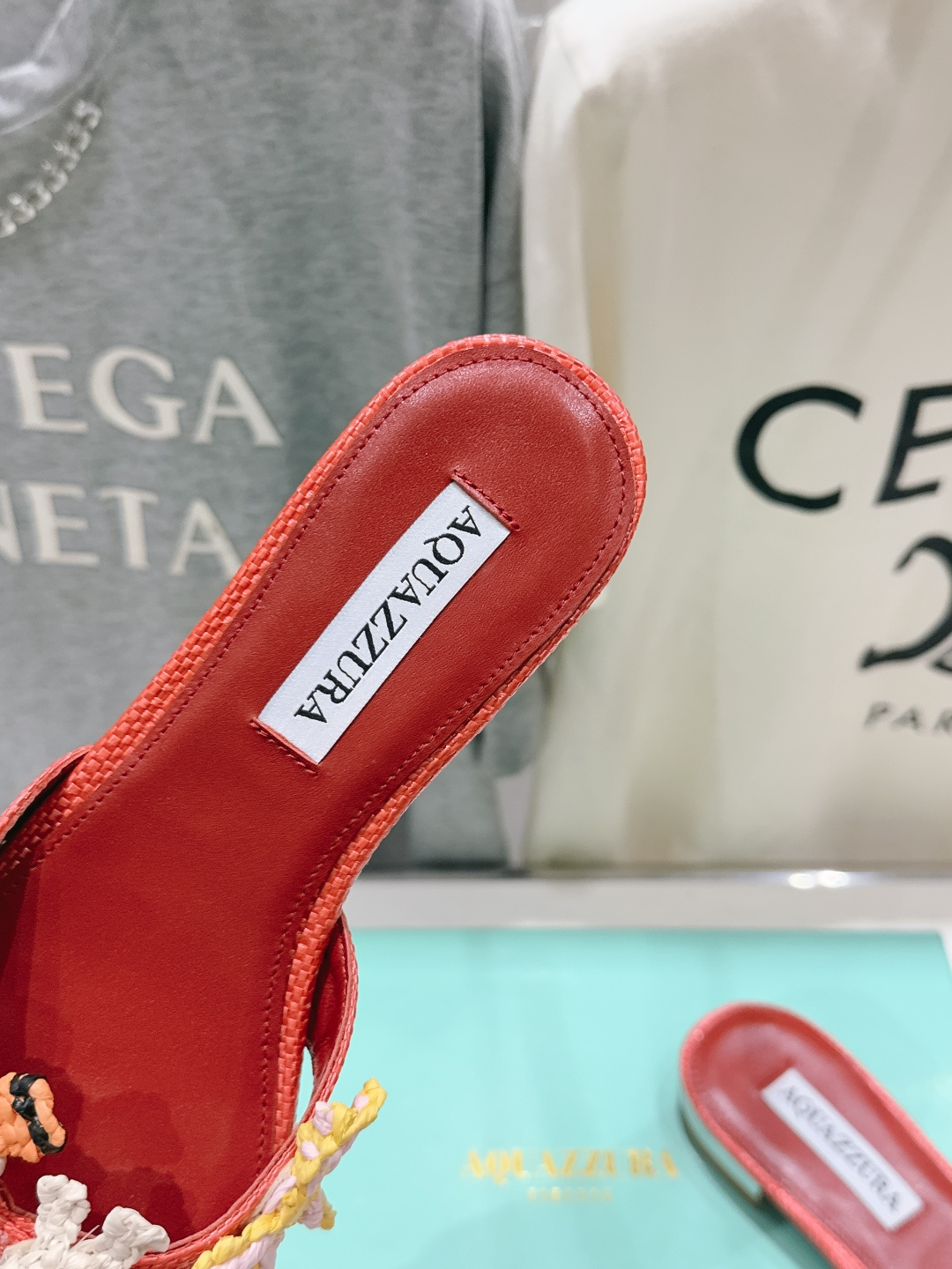 高版本出厂 「ᴀqᴜᴀᴢᴢᴜʀᴀ」AQUAZZURA/菠萝F072 2026ss夏季新款编织平底拖鞋 ________ 高版本出厂 「ᴀqᴜᴀᴢᴢᴜʀᴀ」AQUAZZURA/菠萝F072 2026ss夏季新款编织平底拖鞋 ________