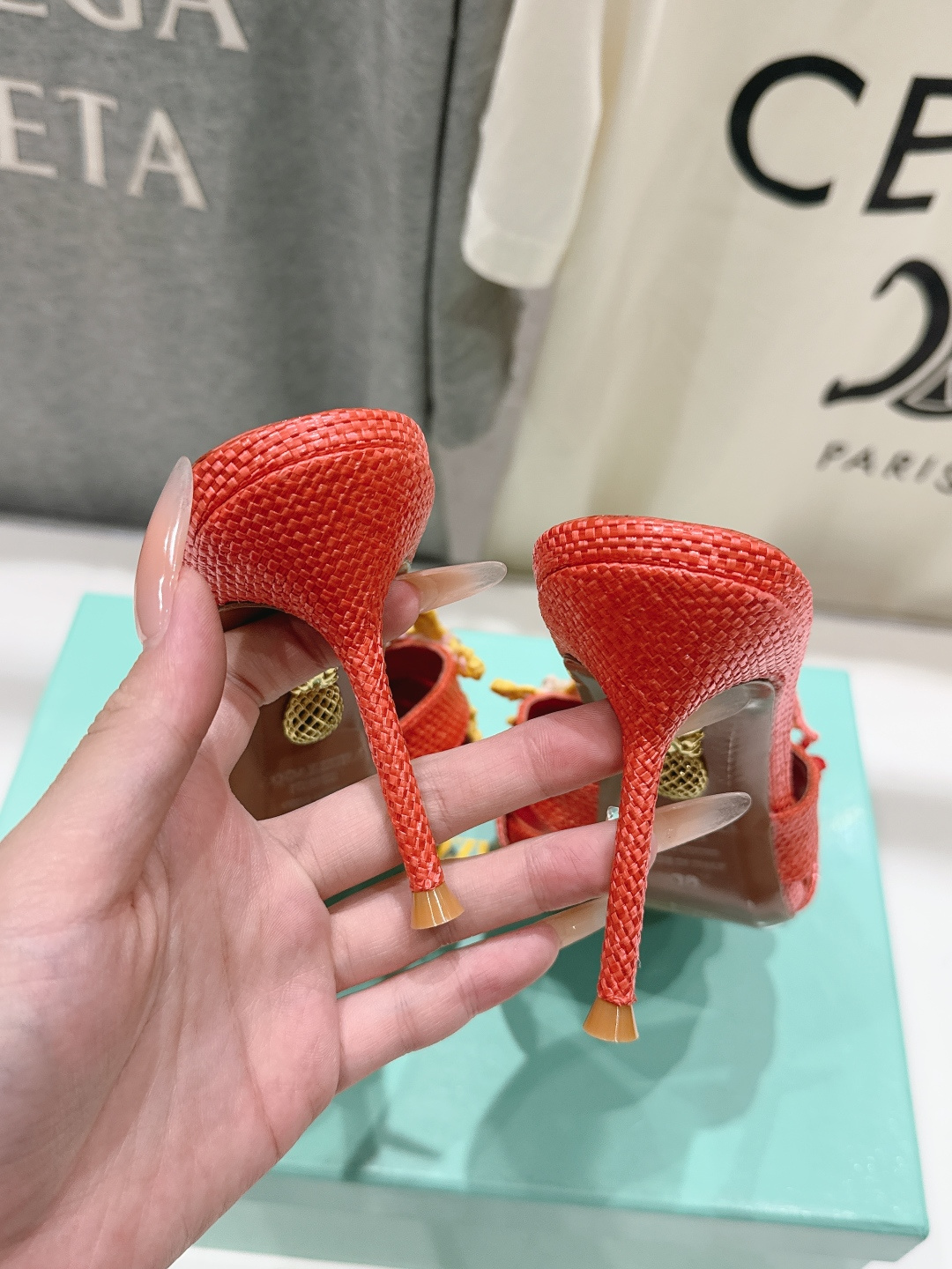高版本出厂 「ᴀqᴜᴀᴢᴢᴜʀᴀ」AQUAZZURA/菠萝F072 2026ss夏季新款编织高跟拖鞋 ________ 高版本出厂 「ᴀqᴜᴀᴢᴢᴜʀᴀ」AQUAZZURA/菠萝F072 2026ss夏季新款编织高跟拖鞋 ________