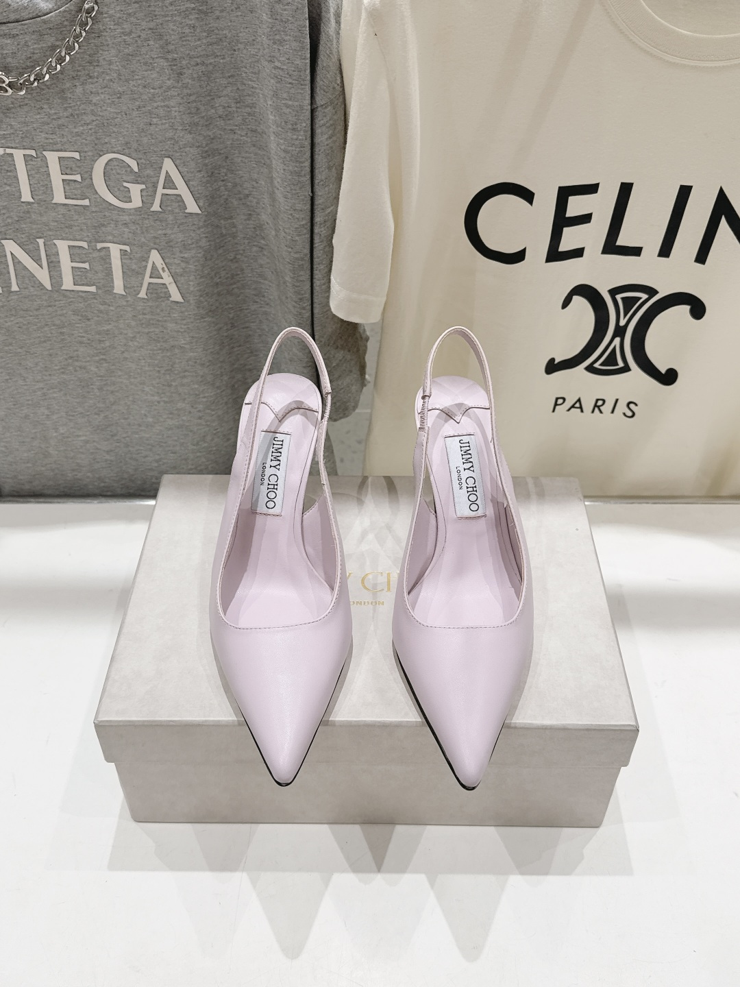 高版本出厂   JIMMY CHOO*｜JC/吉米周2026ss新款简约尖头淑女风高跟鞋凉鞋 原版套楦，完美的线条，简约