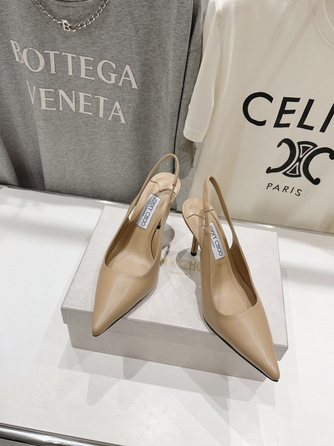 高版本出厂   JIMMY CHOO*｜JC/吉米周2026ss新款简约尖头淑女风高跟鞋凉鞋 原版套楦，完美的线条，简约