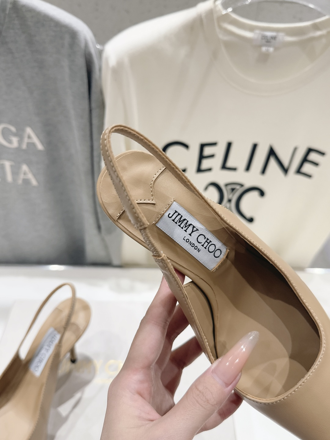 高版本出厂   JIMMY CHOO*｜JC/吉米周2026ss新款简约尖头淑女风高跟鞋凉鞋 原版套楦，完美的线条，简约