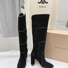 高版本出厂 Gianvito Rossi/吉安维托·罗西 F025 2026ss秋冬新款性感高跟圆头过膝长靴折叠靴 高版本出厂 Gianvito Rossi/吉安维托·罗西 F025 2026ss秋冬新款性感高跟圆头过膝长靴折叠靴