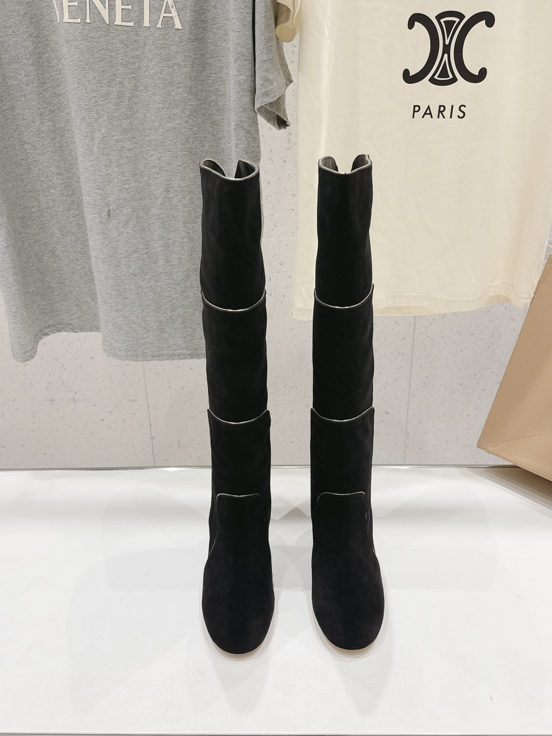 高版本出厂   Gianvito Rossi/吉安维托·罗西 F025 2026ss秋冬新款性感高跟圆头过膝长靴折叠靴 