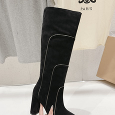 高版本出厂 Gianvito Rossi/吉安维托·罗西 F025 2026ss秋冬新款性感高跟圆头过膝长靴折叠靴 高版本出厂 Gianvito Rossi/吉安维托·罗西 F025 2026ss秋冬新款性感高跟圆头过膝长靴折叠靴