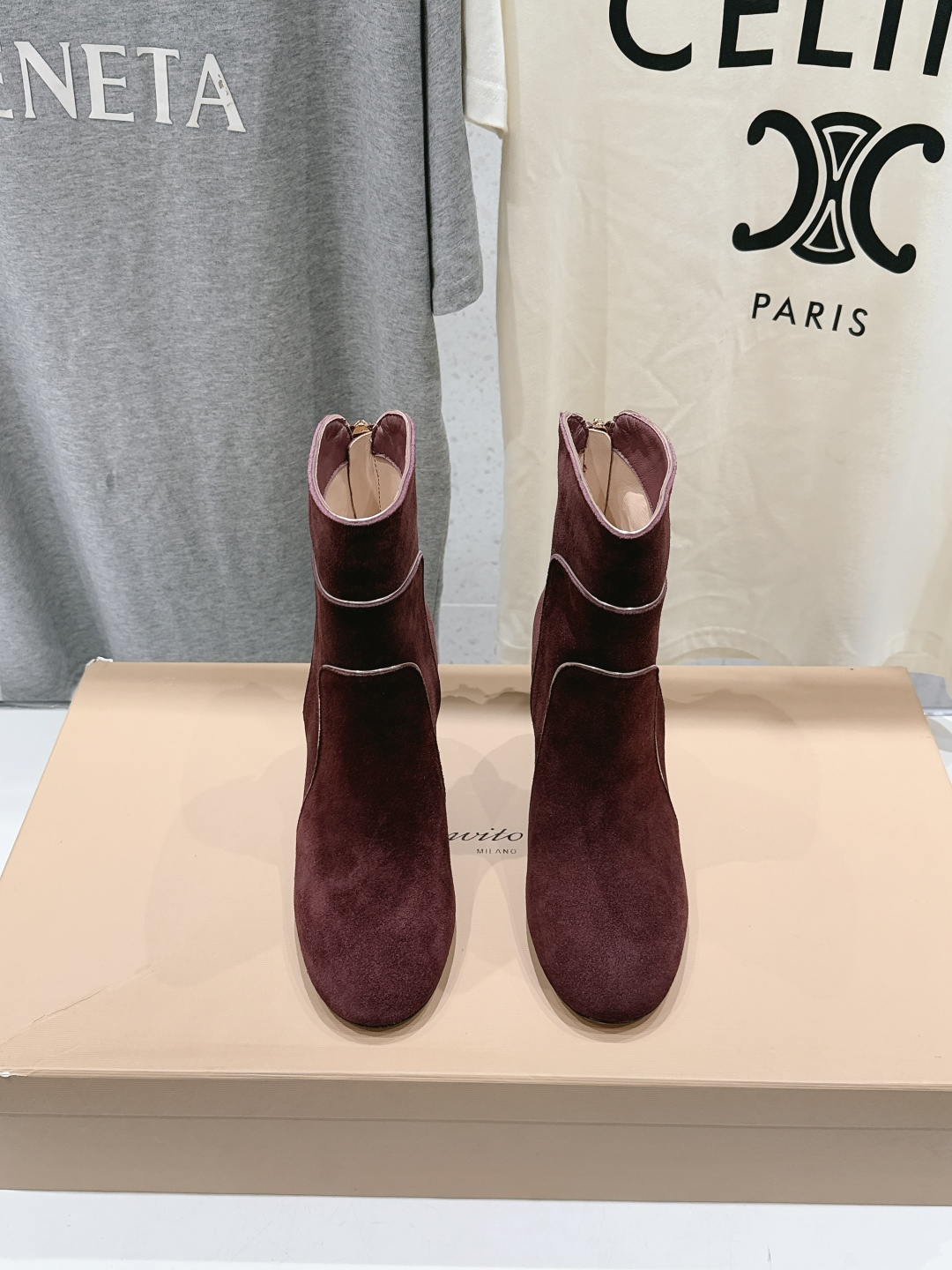 高版本出厂   Gianvito Rossi/吉安维托·罗西 F025 2026ss秋冬新款性感高跟短靴堆堆靴 Gian