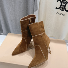 高版本出厂 Gianvito Rossi/吉安维托·罗西 F025 2026ss秋冬新款性感尖头高跟短靴 Gianv 高版本出厂 Gianvito Rossi/吉安维托·罗西 F025 2026ss秋冬新款性感尖头高跟短靴 Gianv