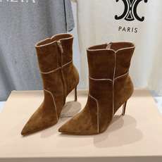 高版本出厂 Gianvito Rossi/吉安维托·罗西 F025 2026ss秋冬新款性感尖头高跟短靴 Gianv 高版本出厂 Gianvito Rossi/吉安维托·罗西 F025 2026ss秋冬新款性感尖头高跟短靴 Gianv