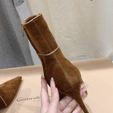 高版本出厂 Gianvito Rossi/吉安维托·罗西 F025 2026ss秋冬新款性感尖头高跟短靴 Gianv 高版本出厂 Gianvito Rossi/吉安维托·罗西 F025 2026ss秋冬新款性感尖头高跟短靴 Gianv