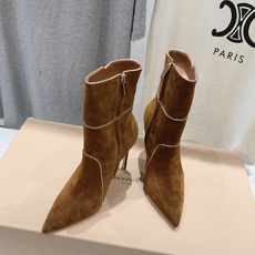 高版本出厂 Gianvito Rossi/吉安维托·罗西 F025 2026ss秋冬新款性感尖头高跟短靴 Gianv 高版本出厂 Gianvito Rossi/吉安维托·罗西 F025 2026ss秋冬新款性感尖头高跟短靴 Gianv