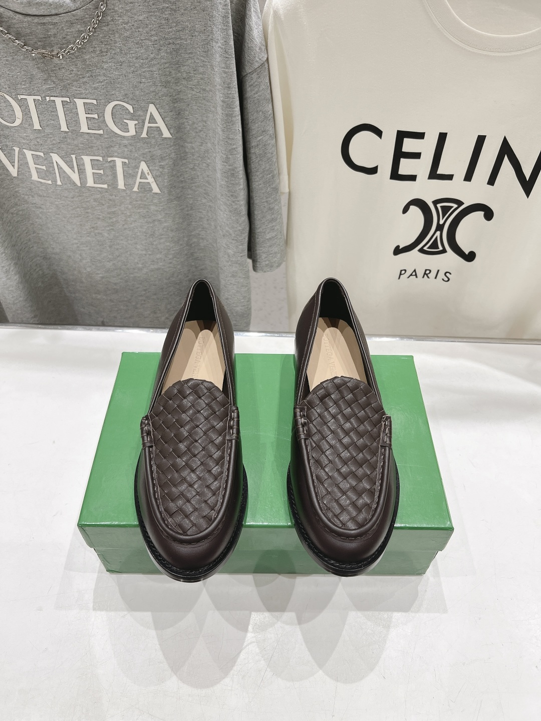 高版本出厂     Bottega Veneta/BV F065 2026ss新款真皮手工编织  Astaire乐福鞋 